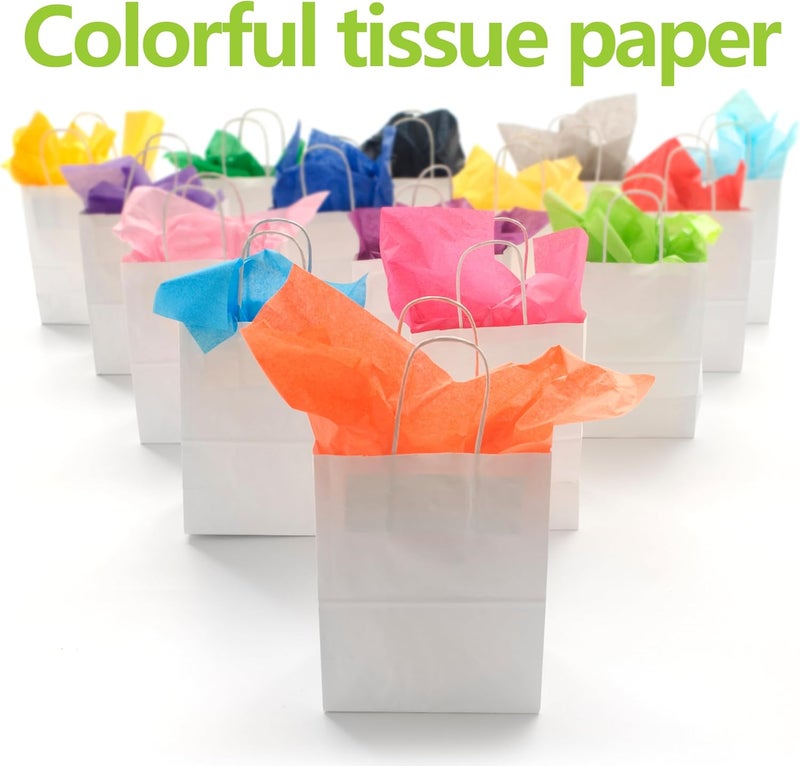 Bobobag 150 Sheets Colored Tissue Paper, 20X14 inch Christmas Tissue Paper for Gift Bags,Gold Silver Red Green Yellow White Black Gift Wrapping(25 Colors) - Image 5